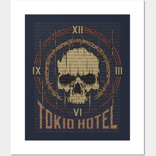 Tokio Hotel Vintage Skull Posters and Art